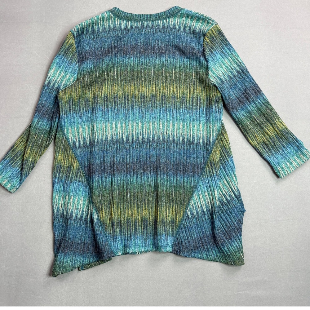 Studio JPR Tunic Top Abstract‎ Print 3/4 Sleeve Lightweight Size L - Picture 2 of 3
